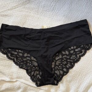 Aerie Black Lace Trim Panties